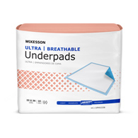McKesson Ultra Breathable McKesson UPHV2336 Ultra Breathable Heavy Absorbency Low Air Loss Underpad, 23 x 36 (BG/10)