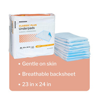 McKesson UPLT2324 Lite Underpad-200/Case