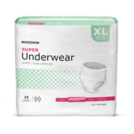 McKesson UW33846-McKesson Super Moderate Absorbent Underwear, Extra Large, Underwear (BG)