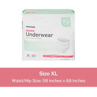 McKesson UW33846-McKesson Super Moderate Absorbent Underwear, Extra Large, Underwear (CS)