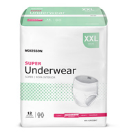 McKesson UW33847 Super Underwear, 2X Large (BG/12)