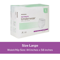 McKesson UW33852-McKesson Ultimate Maximum Absorbent Underwear, Large, Underwear (BG)