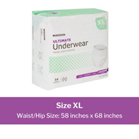 McKesson UW33853-McKesson Ultimate Maximum Absorbent Underwear, Extra Large, Underwear (BG)