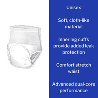 McKesson Ultra McKesson UWBMD-McKesson Ultra Heavy Absorbent Underwear, Medium, Underwear (BG)
