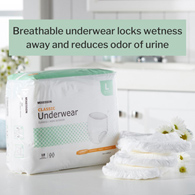 McKesson Classic McKesson UWELG Classic Light Absorbent Underwear, Large (CS/4)