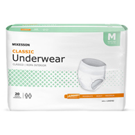 McKesson Classic McKesson UWEMD Classic Light Absorbent Underwear, Medium (BG/20)