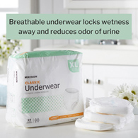 McKesson Classic McKesson UWEXL Classic Light Absorbent Underwear, Extra Large (BG/14)