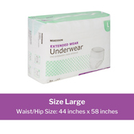 McKesson UWEXTLG-McKesson Extended Wear Maximum Absorbent Underwear, Large, Underwear (BG)