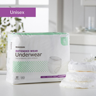 McKesson UWEXTLG-McKesson Extended Wear Maximum Absorbent Underwear, Large, Underwear (BG)