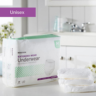 McKesson UWEXTMD-McKesson Extended Wear Maximum Absorbent Underwear, Medium, Underwear (CS)