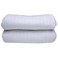 McKesson WBS1001Q-McKesson Cotton Thermal Blanket, 66 x 90 Inch, Bedding & Bed Warmers