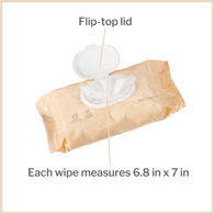 McKesson WPWBABY72S-McKesson Powder Soft Scent Baby Wipe, Soft Pack, Bath, Skin & Hair Care (CS)