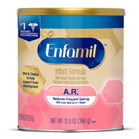 Enfamil A.R. Mead Johnson 020102-Enfamil A.R. Lipil Powder Infant Formula, 12.9 oz can, Infant (CS/6)
