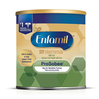 Enfamil ProSobee Mead Johnson 121401-Enfamil ProSobee Lipil Powder Infant Formula, 12.9 oz, Infant (CS/6)