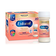 Enfamil A.R. Mead Johnson 145301-Enfamil A.R. Ready to Use Infant Formula, 2 oz Bottle, Baby Formula & Beverages (CS/48)