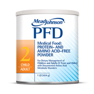 PFD 2 Mead Johnson 891601 PFD 2 Vanilla Medical Food for Management of Amino Acid Metabolic Disorders, 1 lb (CS/6)