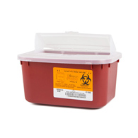Sharps Medegen Medical Products 8703-Sharps Multi-purpose Sharps Container, 5 x 10 x 7 in, Receptacles (CS/24)