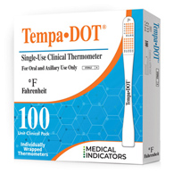 Tempa·DOT Medical Indicators 5122-Medical Indicators Tempa·DOT Oral/Axillary Thermometer, Thermometers & Accessories (BX/100)