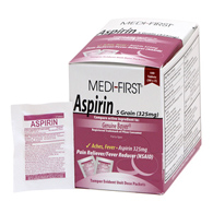 Medi-First Medique Products 80533-Medi-First Aspirin, Pain Relief (CS) - Medi-First Aspirin