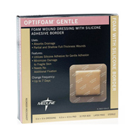Medline MSC2066EP Gentle Foam Dressing, 6 x 6 in (1/EA)