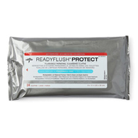 Medline ReadyFlush Protect MSC263811 Flushable Wipes, Unscented, 24-PK (Case of 24 Packs)