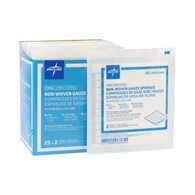 Medline Avant Gauze NON21446 Sterile Nonwoven Sponge, 4 x 4 in (600/Case)