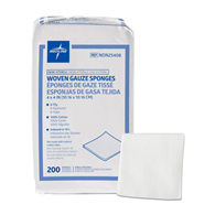 Medline NON25408 Gauze Sponge, 8 Ply, 4 x 4 in (4000/Case)