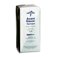 Medline Avant Gauze NON25444 Nonwoven Sponge, 4 x 4 in (200/Bag)
