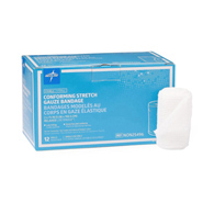 Medline NON25496 Sof-Form Sterile Conforming Bandage, 2 x 75 in, Gauze Dressings (12/Box)