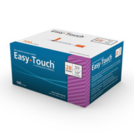 MHC Medical 828555 Standard Insulin Syringe with EasyTouch Needle, 0.5 mL, 1/2 in, 28G (100/BX)