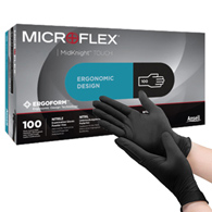 MICROFLEX MidKnight Touch 93-737 Microflex Medical 93732100-Microflex MidKnight Touch 93-737 Nitrile Exam Glove (BX/100)
