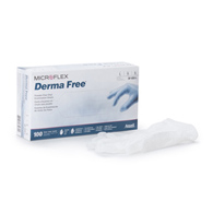 Derma Free Microflex Medical DF-850-L-Derma Free Vinyl Exam Glove, Large, Clear, Exam Gloves (CS)