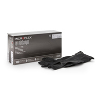 MICROFLEX MidKnight Microflex Medical MK-296-M-Microflex Midknight Exam Glove, Medium, Black (BX/100)
