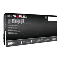 MICROFLEX MidKnight Microflex Medical MK-296-S-Microflex Midknight Nitrile Exam Glove, Small, Black (BX/100)