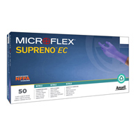 Supreno EC Microflex Medical SEC-375-L-Supreno EC Nitrile Extended Cuff Length Exam Glove, Large, Blue (CS/500)