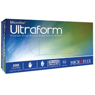 Ultraform Microflex Medical UF-524-M-Ultraform Nitrile Exam Glove, Medium, Blue, Exam Gloves (CS)