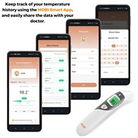 MOBI 700026 DualScan Smart Bluetooth Ear & Forehead Thermometer