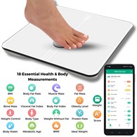 MOBI 700029 Smart Wi-Fi Total Body Composition Scale - BMI - 18 Body Measurements