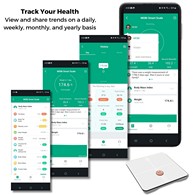 MOBI 700029 Smart Wi-Fi Total Body Composition Scale - BMI - 18 Body Measurements