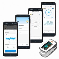 MOBI 700030 Smart Bluetooth Fingertip Pulse Oximeter Blood Oxygen Monitor