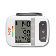MOBI 70167 Wrist Blood Pressure Monitor - Large LCD and Auto Memory