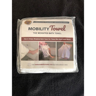 Mobility Towel MT1100SP Adaptive Bath Towel w/ Handles & Weighted Corners, Single Pack