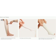 Molnlycke 1438 Tubigrip Pull-On Elastic Tubular Support Bandage - Natural - 11 yd Roll - F
