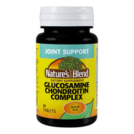 Nature's Blend National Vitamin Company 54629078756-Nature's Blend Glucosamine Sulfate/Chondroitin Sulfate Joint (BT/60)