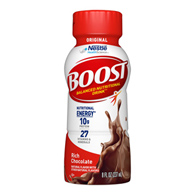 Boost Original Nestle Healthcare Nutrition 00043900169729 Boost Original Chocolate Balanced Nutritional Drink, 8 oz (CS/24)