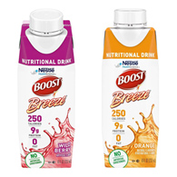 Nestle Healthcare 00043900428789 Boost Breeze Variety Pack, Orange & Wildberry, 8 oz (CS/24)
