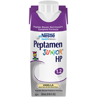 Peptamen Junior HP Nestle Healthcare Nutrition 00043900544588-Peptamen Junior HP Vanilla Pediatric Oral Supplement / (CS/24)