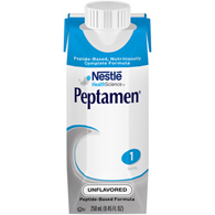 Peptamen Nestle Healthcare Nutrition 00798716162692-Peptamen Tube Feeding Formula, 8.45 oz Carton, Standard Tube (CS/24)