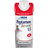Peptamen Junior 1.5 Nestle Healthcare Nutrition 00798716173636-Peptamen Junior 1.5 Pediatric Tube Feeding Formula (CS/24)