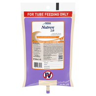 Nutren 2.0 Nestle Healthcare Nutrition 00798716441469-Nutren 2.0 Tube Feeding Formula, 1000 mL Ready to Hang Prefilled (CS/6)